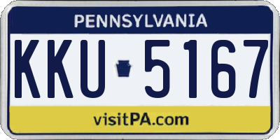 PA license plate KKU5167