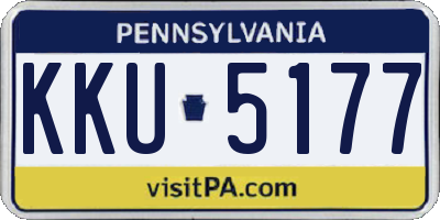 PA license plate KKU5177