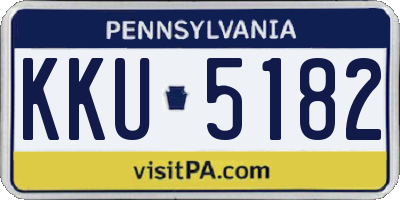 PA license plate KKU5182