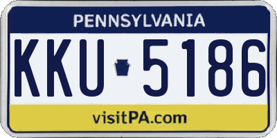 PA license plate KKU5186