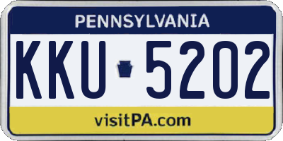 PA license plate KKU5202