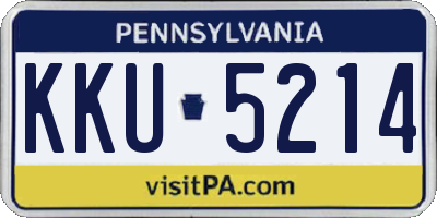PA license plate KKU5214