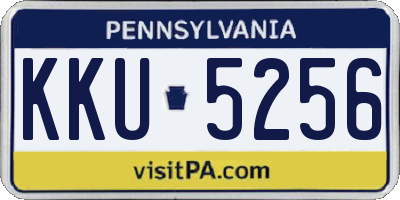 PA license plate KKU5256