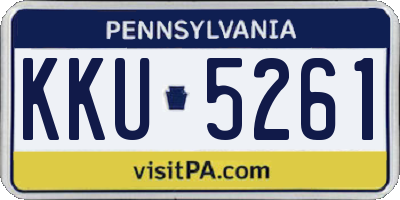 PA license plate KKU5261