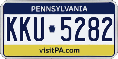 PA license plate KKU5282
