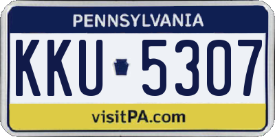PA license plate KKU5307