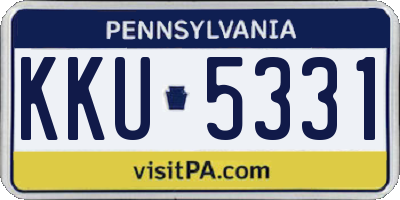 PA license plate KKU5331