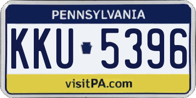 PA license plate KKU5396