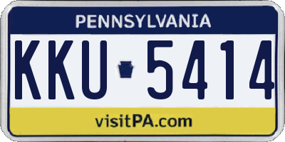 PA license plate KKU5414