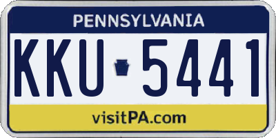 PA license plate KKU5441