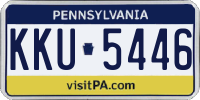 PA license plate KKU5446