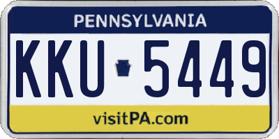 PA license plate KKU5449