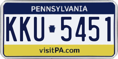 PA license plate KKU5451