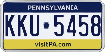 PA license plate KKU5458
