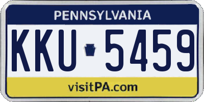 PA license plate KKU5459
