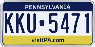PA license plate KKU5471
