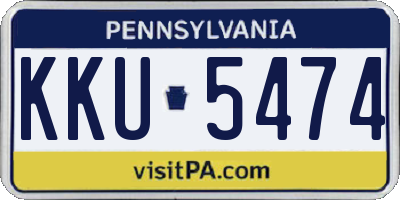 PA license plate KKU5474