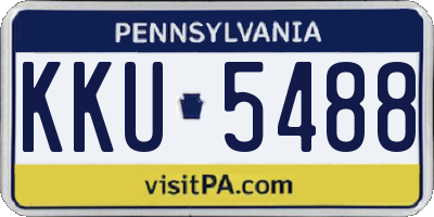 PA license plate KKU5488