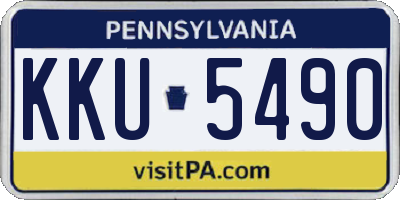 PA license plate KKU5490