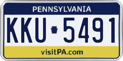 PA license plate KKU5491