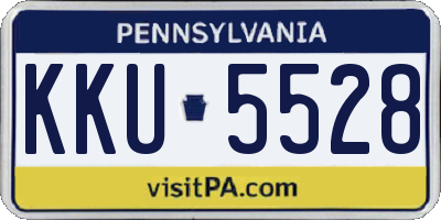 PA license plate KKU5528