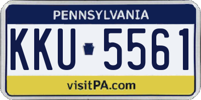 PA license plate KKU5561