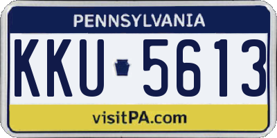 PA license plate KKU5613