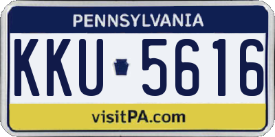 PA license plate KKU5616