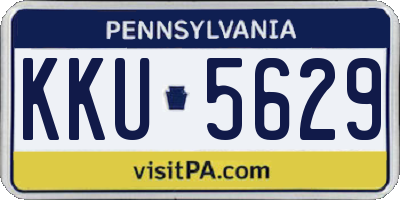 PA license plate KKU5629