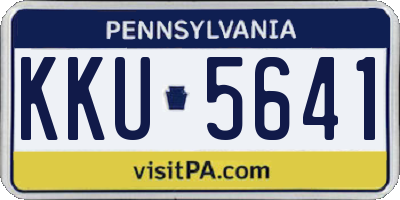 PA license plate KKU5641