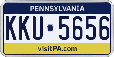 PA license plate KKU5656