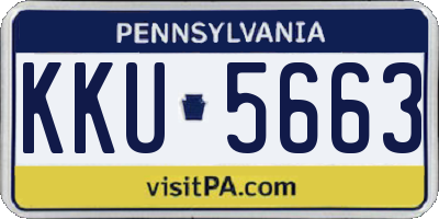 PA license plate KKU5663