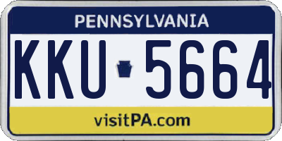 PA license plate KKU5664