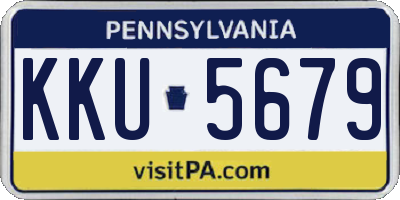 PA license plate KKU5679