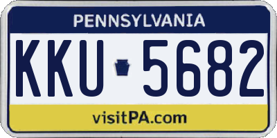PA license plate KKU5682