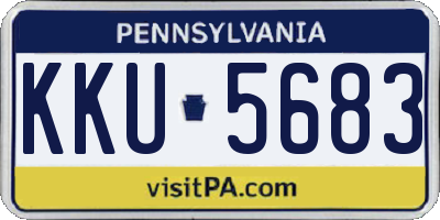 PA license plate KKU5683