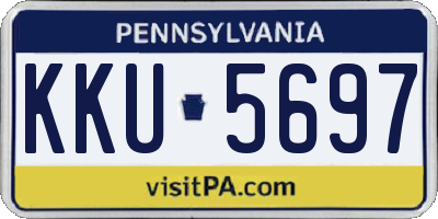 PA license plate KKU5697