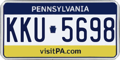 PA license plate KKU5698