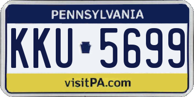PA license plate KKU5699