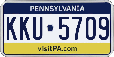 PA license plate KKU5709