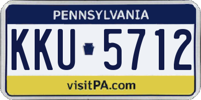 PA license plate KKU5712