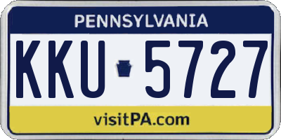 PA license plate KKU5727