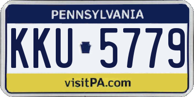 PA license plate KKU5779