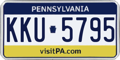 PA license plate KKU5795