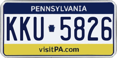 PA license plate KKU5826