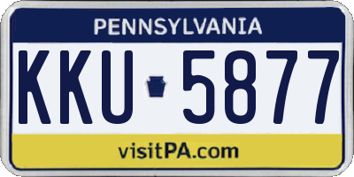 PA license plate KKU5877