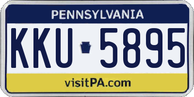 PA license plate KKU5895