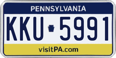 PA license plate KKU5991
