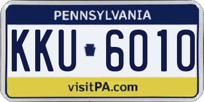 PA license plate KKU6010