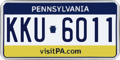 PA license plate KKU6011